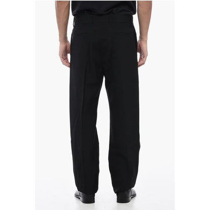 Slim Fit Pants with Logoed Band