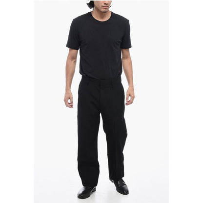 Slim Fit Pants with Logoed Band