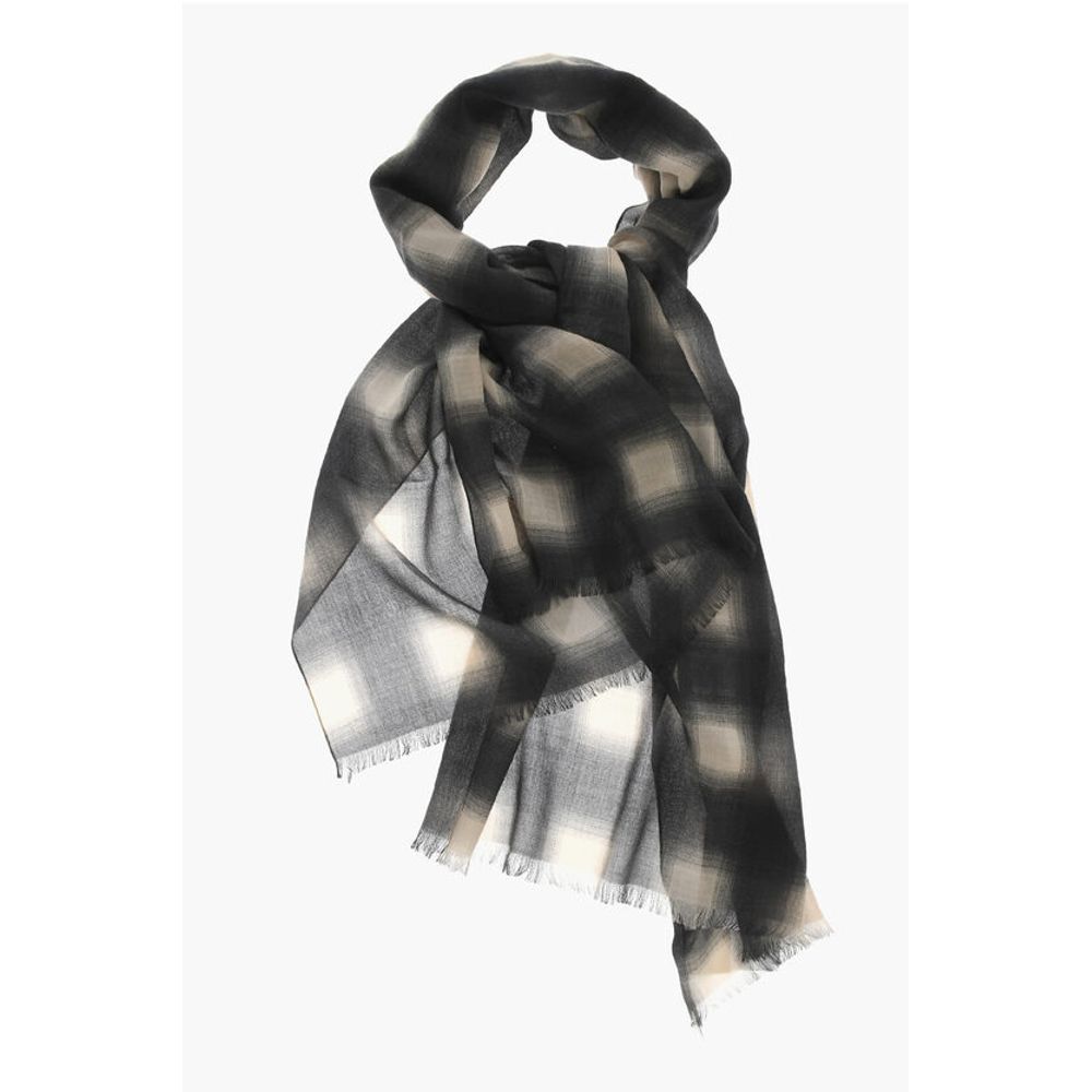 Check Cashmere Scarf