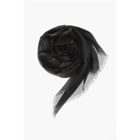 Two-Tone Foulard With Fringes