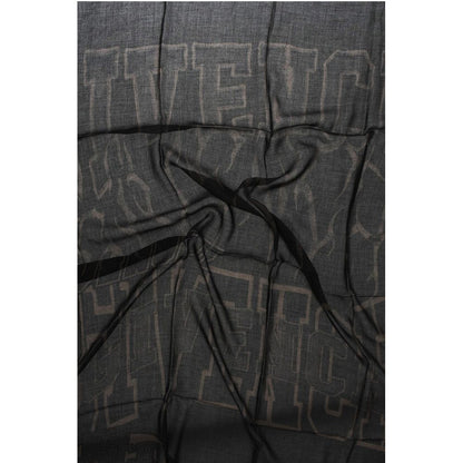 Two-Tone Foulard With Fringes
