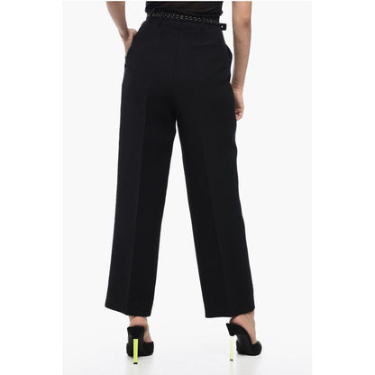 Pleated High-Waisted Wool Pants