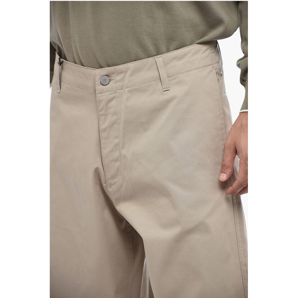 EMPORIO Stretchy Cotton Wide-Leg Pants