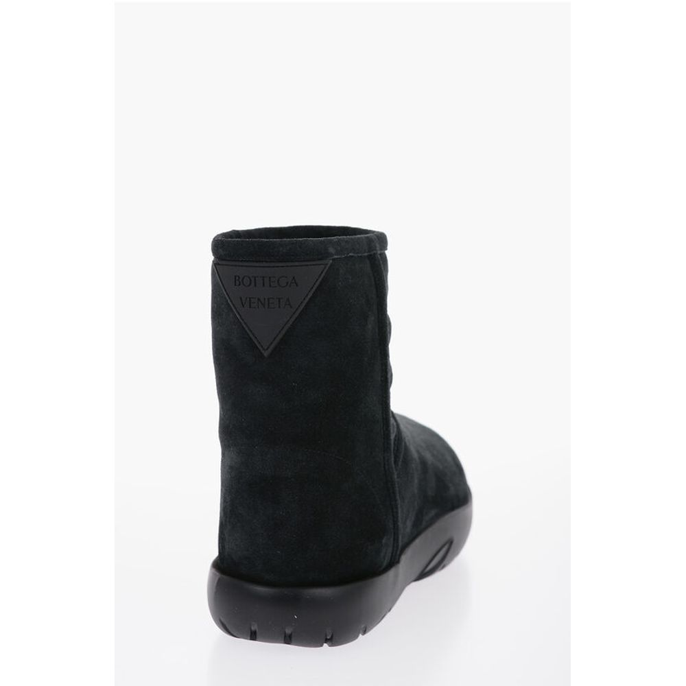 Shearling SNAP Ankle Boots with Logo Application