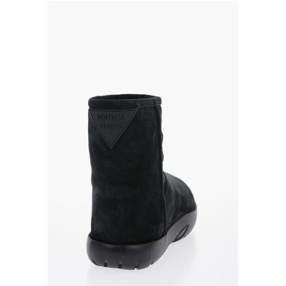 Shearling SNAP Ankle Boots with Logo Application