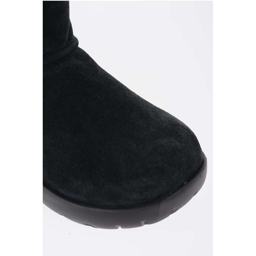 Shearling SNAP Ankle Boots with Logo Application
