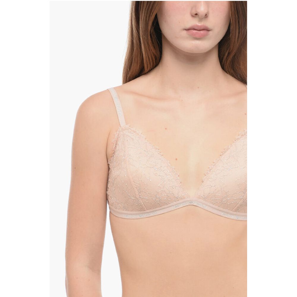 EMPORIO Lace Triangle Bra with Lurex Trims