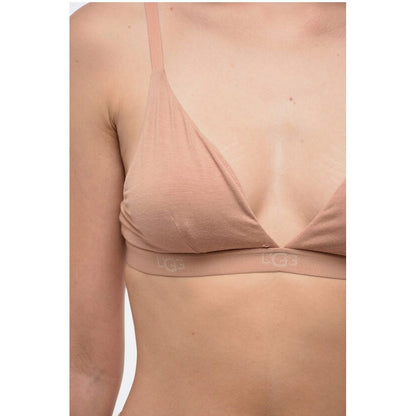 Solid Color FRANCIS Triangle Bra with Logoed Band