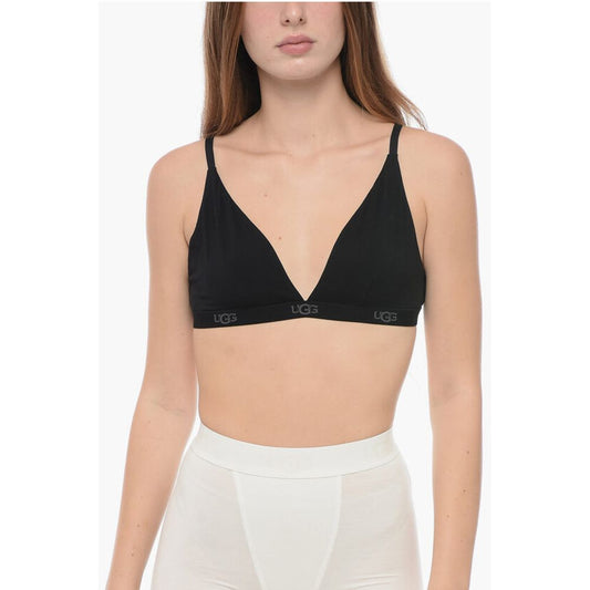 Solid Color FRANCIS Triangle Bra with Logoed Band
