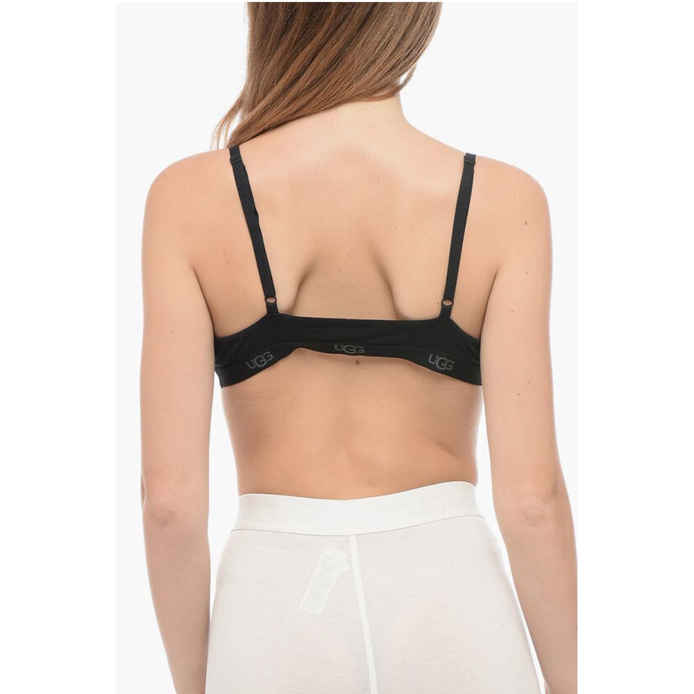 Solid Color FRANCIS Triangle Bra with Logoed Band