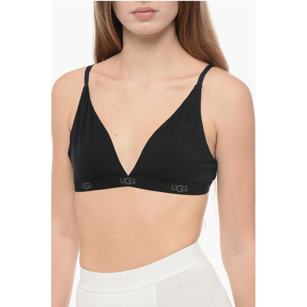 Solid Color FRANCIS Triangle Bra with Logoed Band