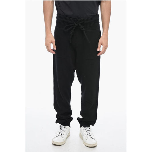 Knitted DIAG Joggers with Embossed Logo