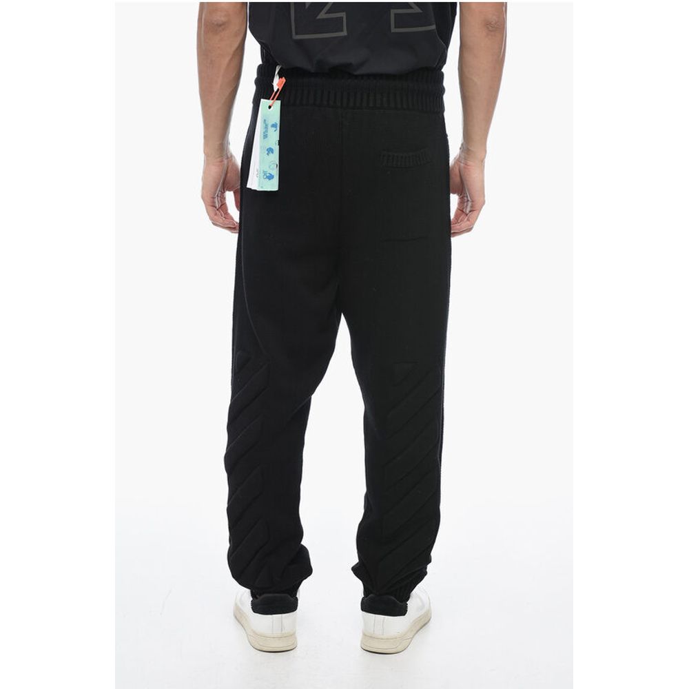 Knitted DIAG Joggers with Embossed Logo