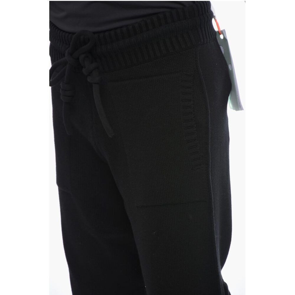 Knitted DIAG Joggers with Embossed Logo