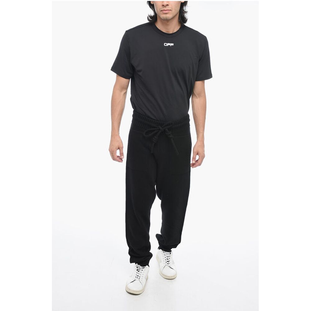 Knitted DIAG Joggers with Embossed Logo
