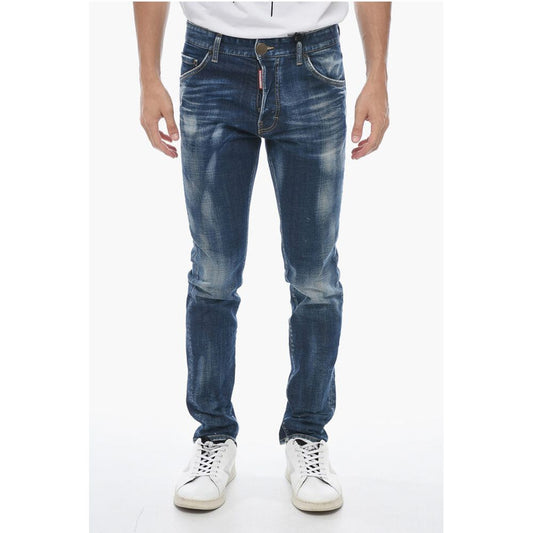 Dark-washed Cool Guy Denims with Patch 19cm