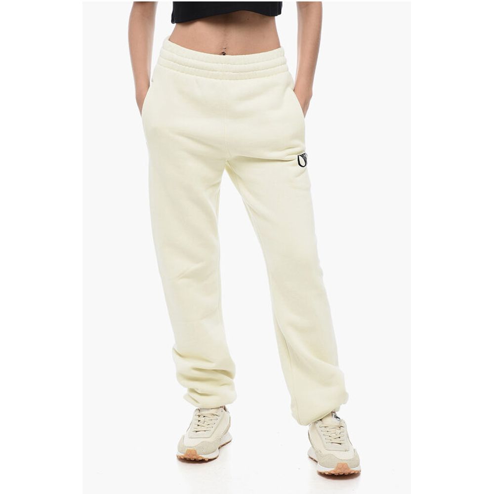 Embroidered Logo Brushed Cotton Joggers