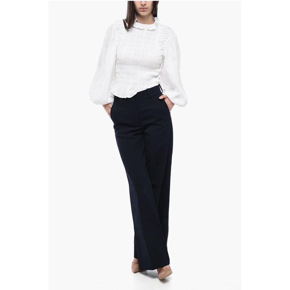 High-Waisted Straight Fit Pants