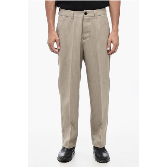 THIRTY TWO Pinestripe ANACO Pants with Belt Loops
