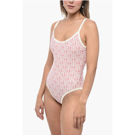 All-Over Logoed One-Piece Swimsuit