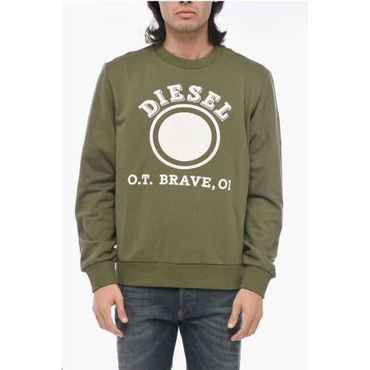 BRUSHED Cotton S-GINN-K35 Sweatshirt With Logo Print