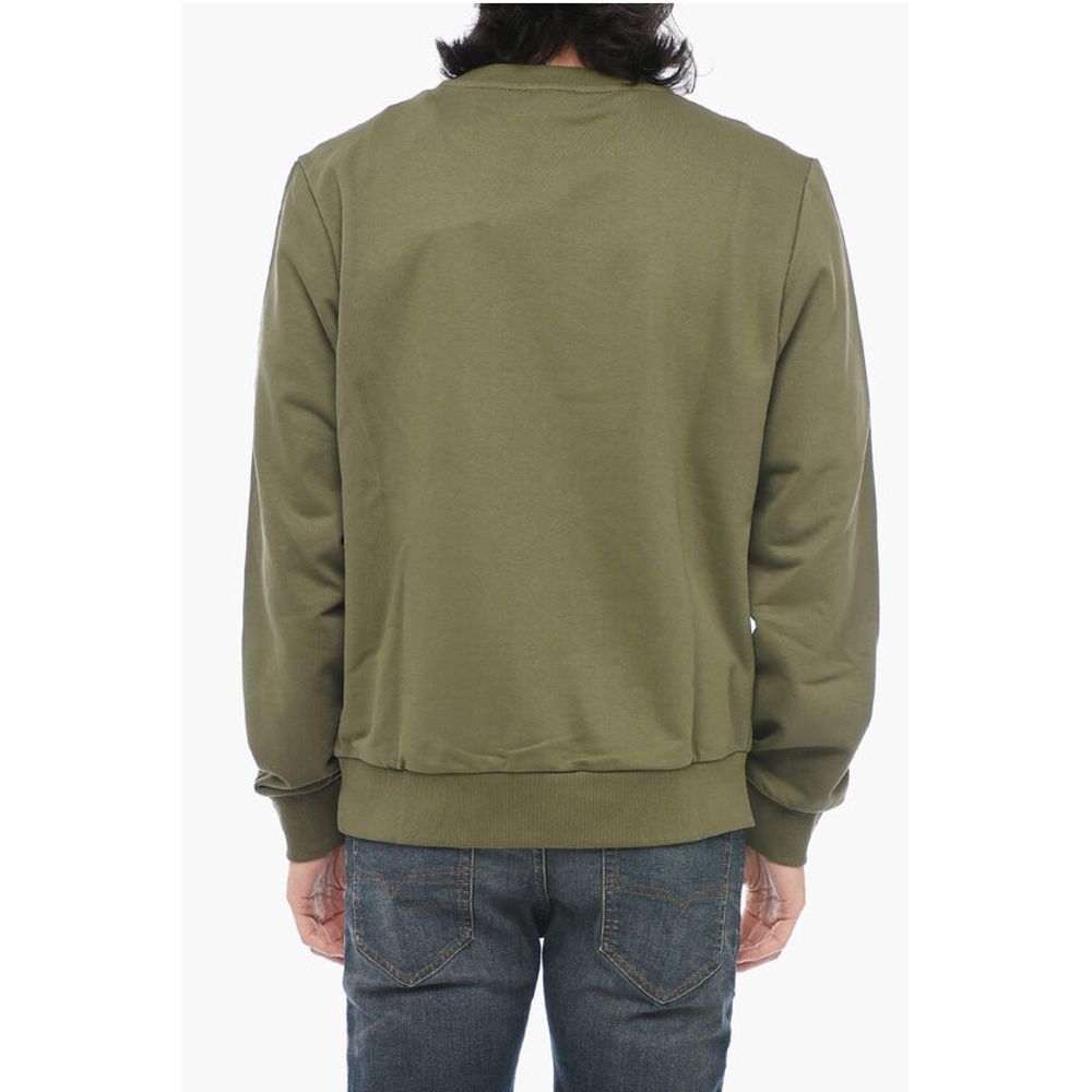 BRUSHED Cotton S-GINN-K35 Sweatshirt With Logo Print