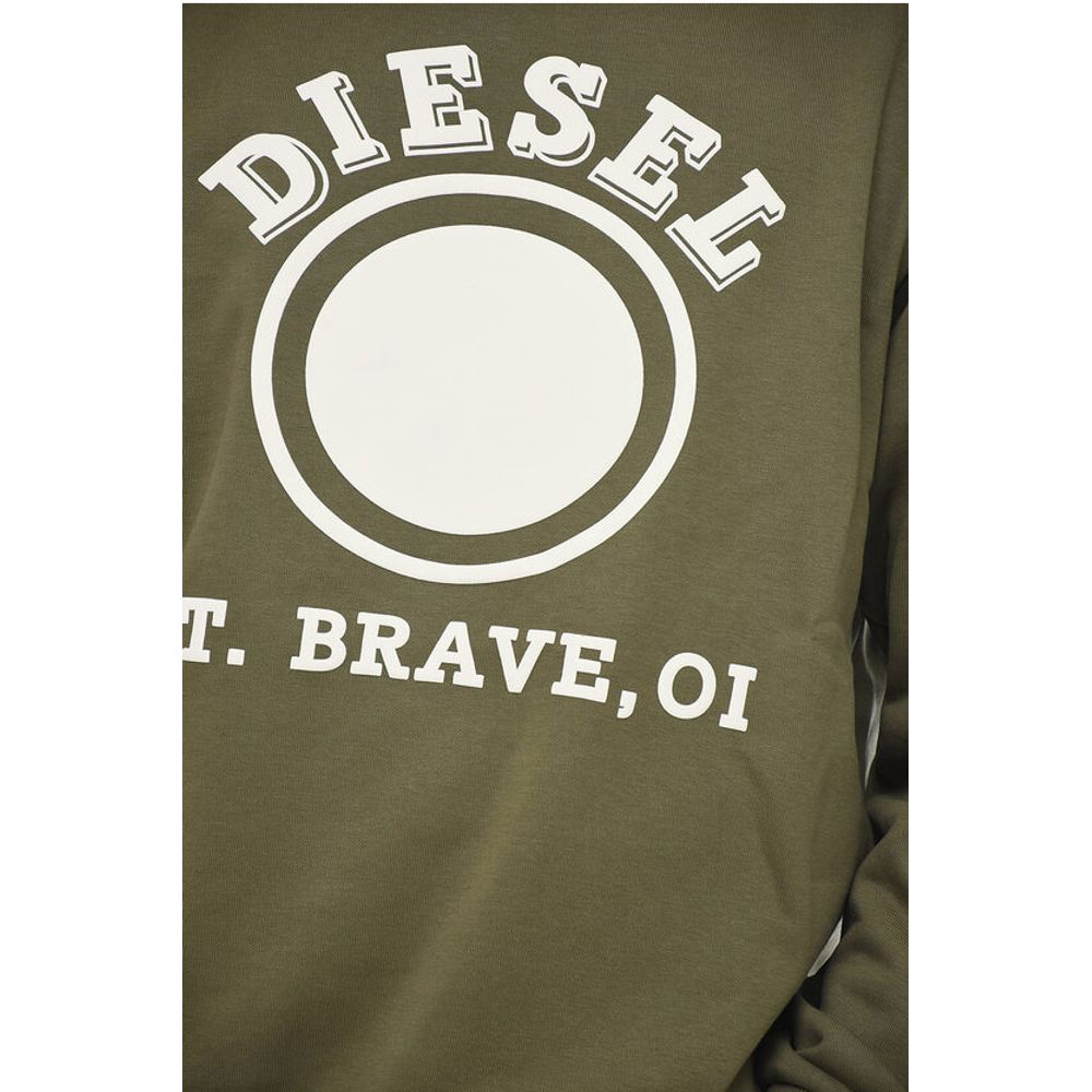 BRUSHED Cotton S-GINN-K35 Sweatshirt With Logo Print