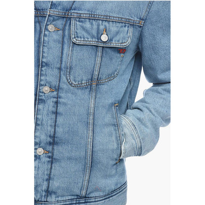 Denim D-BARCY Padded Jacket with Eco Fur Collar
