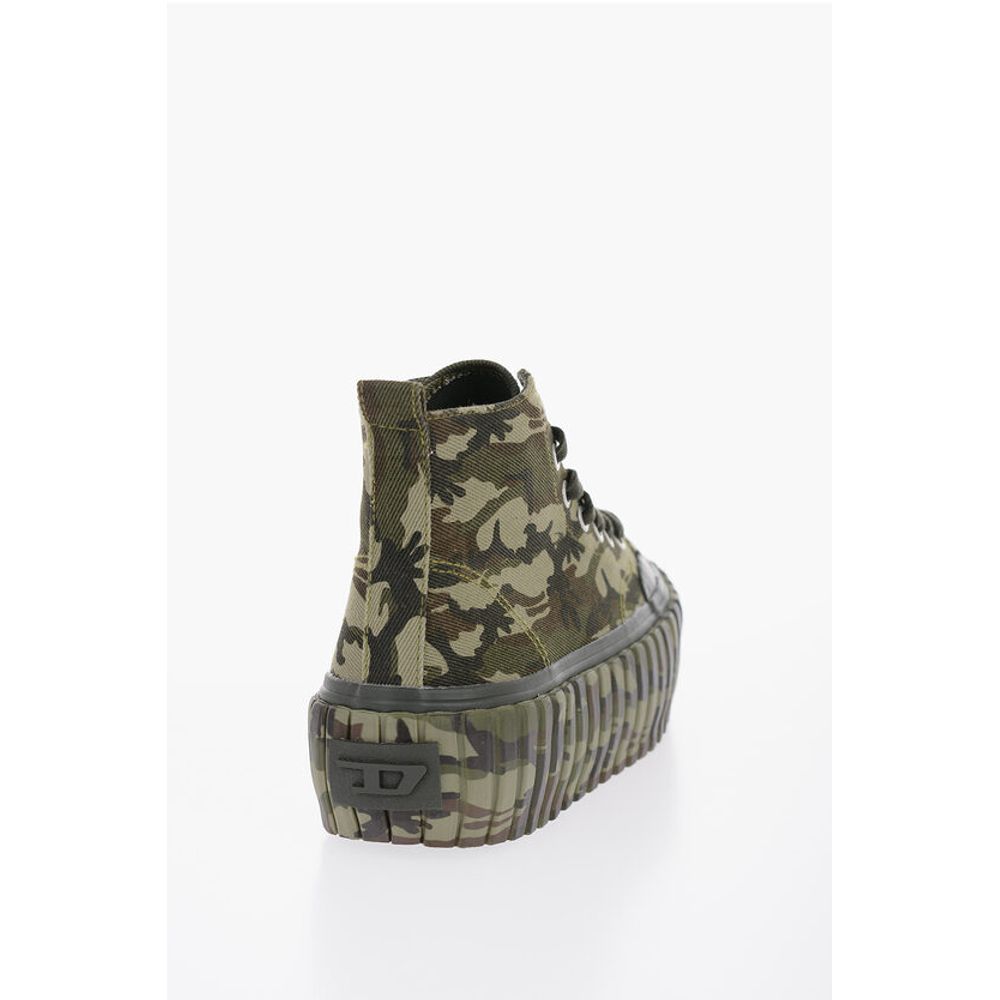 Platform S-HANAMI Sneakers with Camo Motif