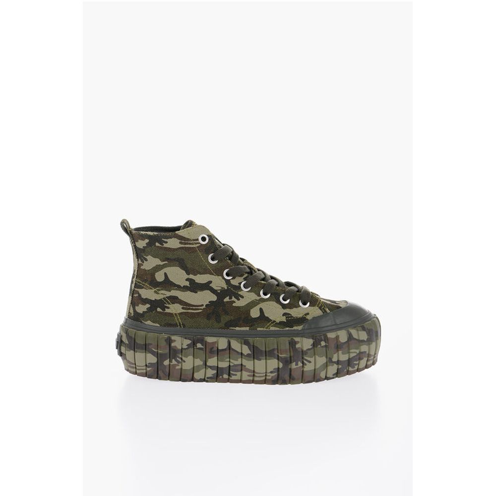 Platform S-HANAMI Sneakers with Camo Motif