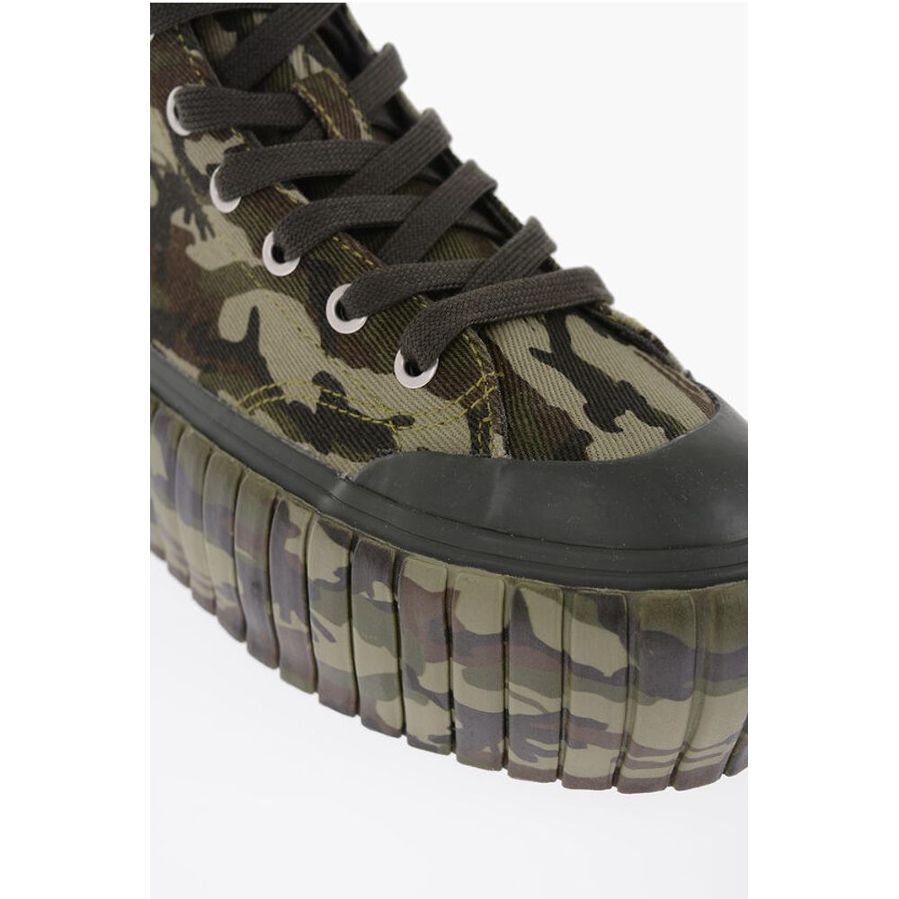 Platform S-HANAMI Sneakers with Camo Motif
