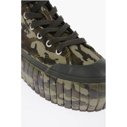 Platform S-HANAMI Sneakers with Camo Motif