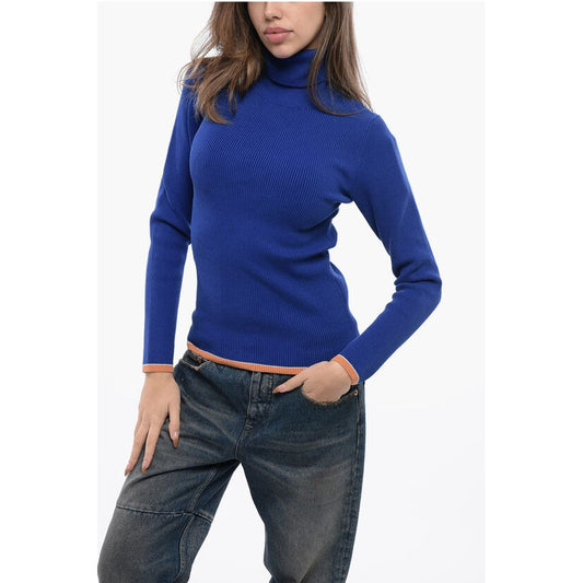 Ribbed Cotton Blend M-ARIBELLENEW Turtleneck Sweater