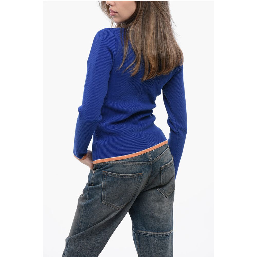 Ribbed Cotton Blend M-ARIBELLENEW Turtleneck Sweater