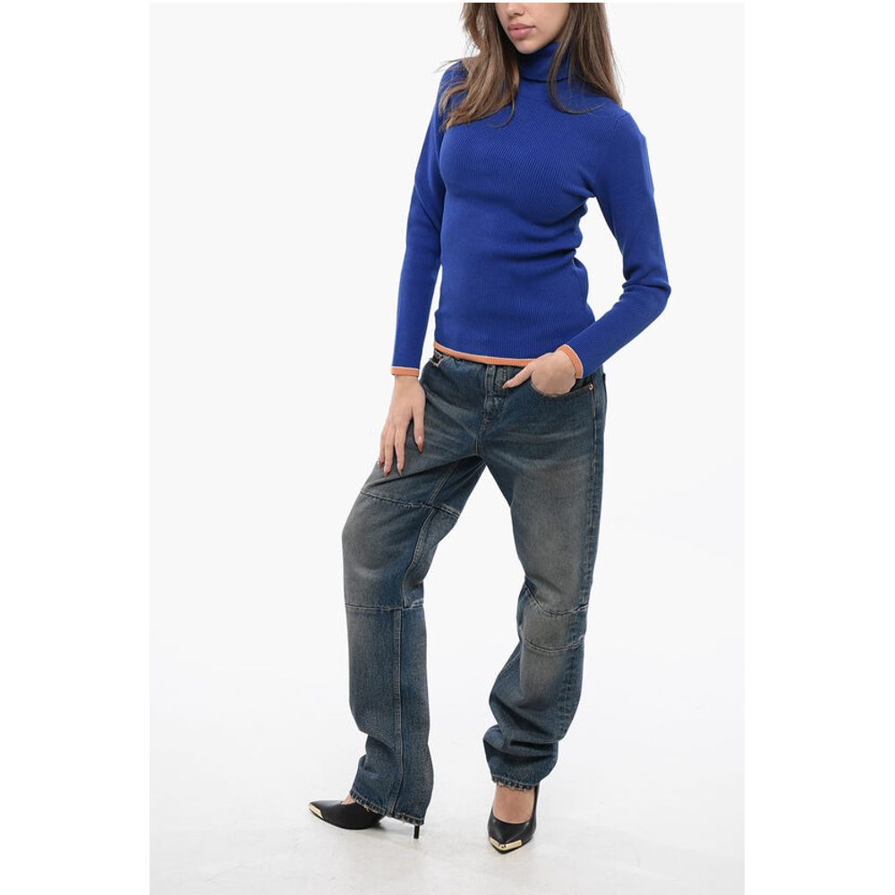 Ribbed Cotton Blend M-ARIBELLENEW Turtleneck Sweater