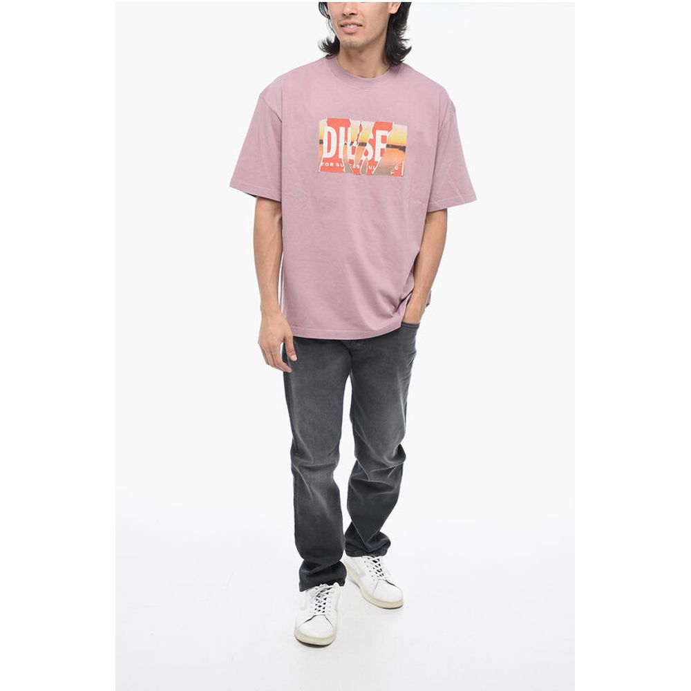 Distressed Effect Logo T-WASH-POFF-L1 T-shirt
