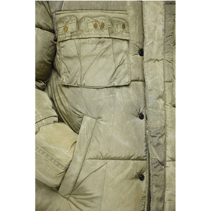 W-ROLFFUS Down Jacket with Trompe L' Oeil Print
