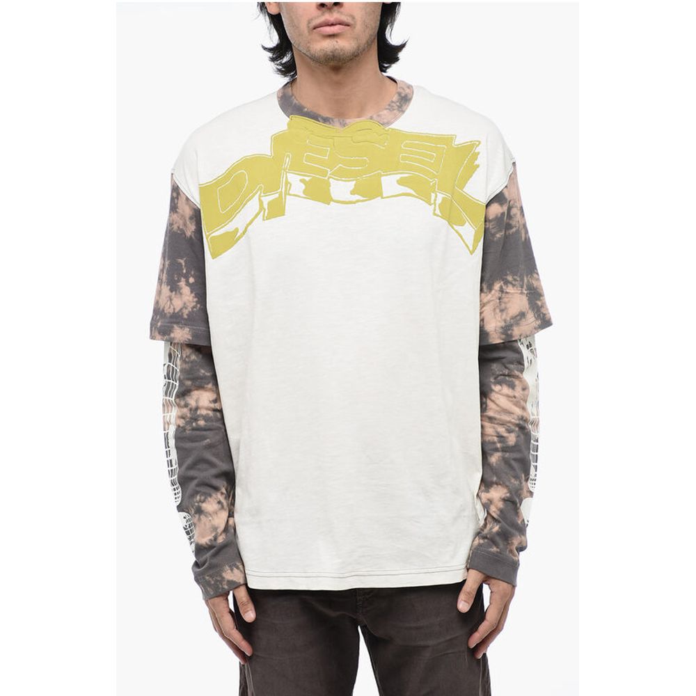 Double Layer T-WESHER T-Shirt with Tie-Dye Effect