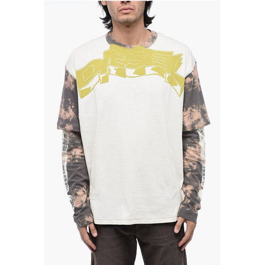 Double Layer T-WESHER T-Shirt with Tie-Dye Effect