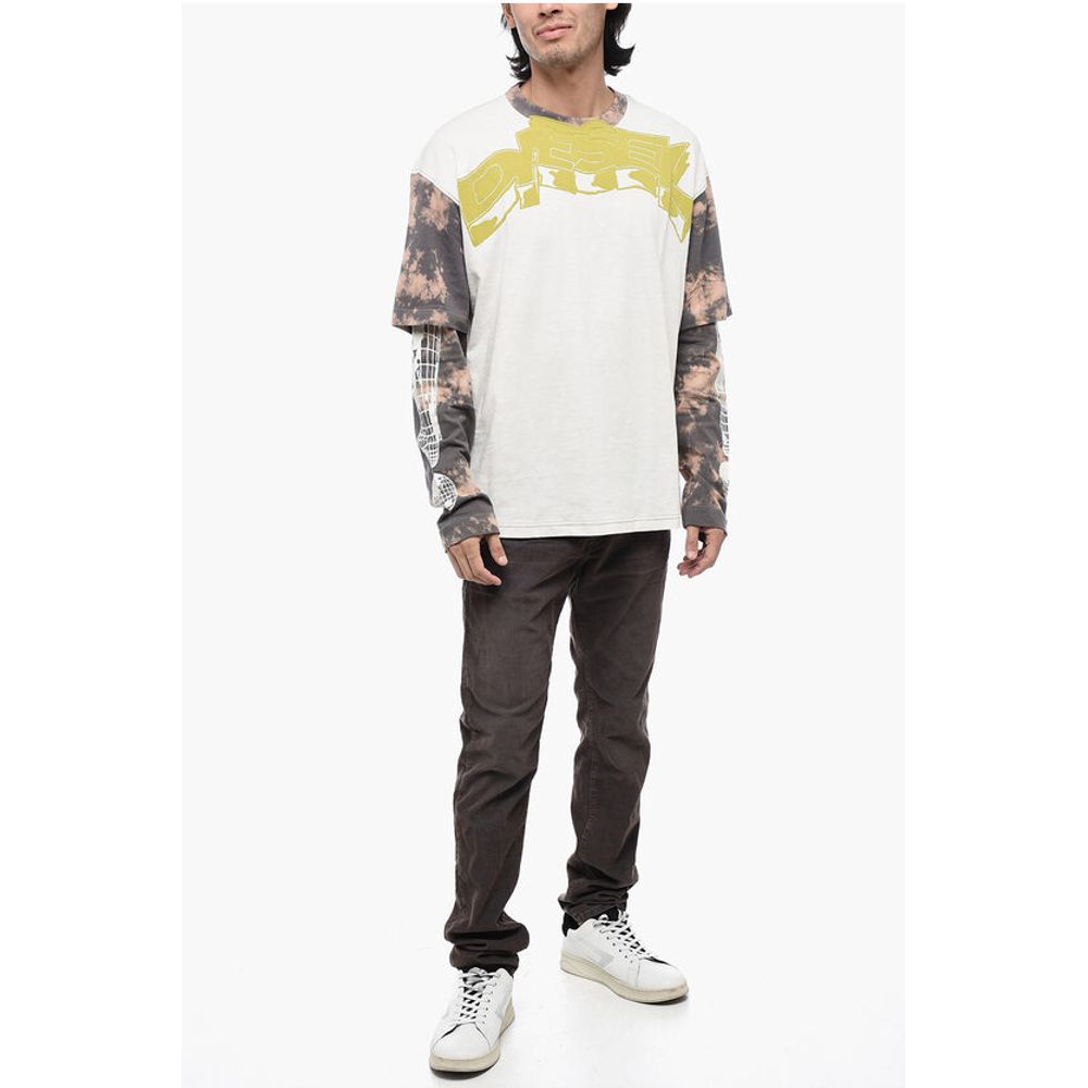 Double Layer T-WESHER T-Shirt with Tie-Dye Effect