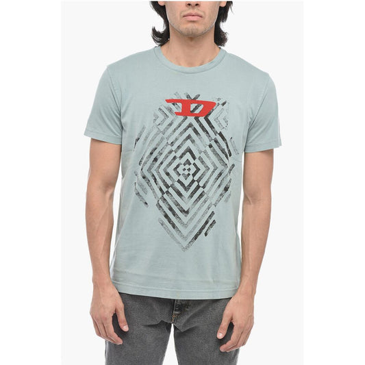Geometric Print T-DIEGOR-C16 T-shirt