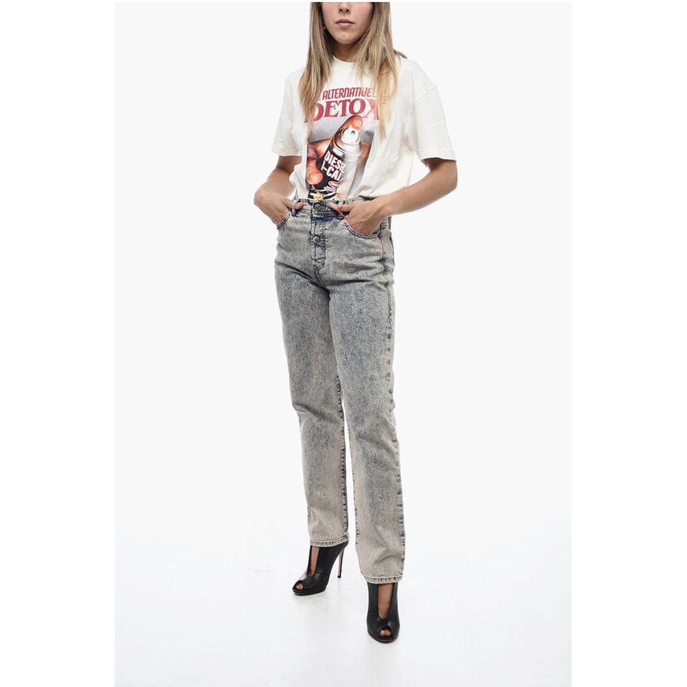 High-waisted D-TULIP Denims with Straight Leg L.32