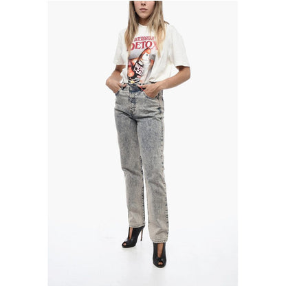 High-waisted D-TULIP Denims with Straight Leg L.32