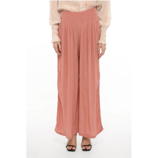 Sheer Fabric HEZZY Pants with Drawstring Waist