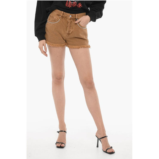 Frayed Hem HEIDI Shorts with Studs