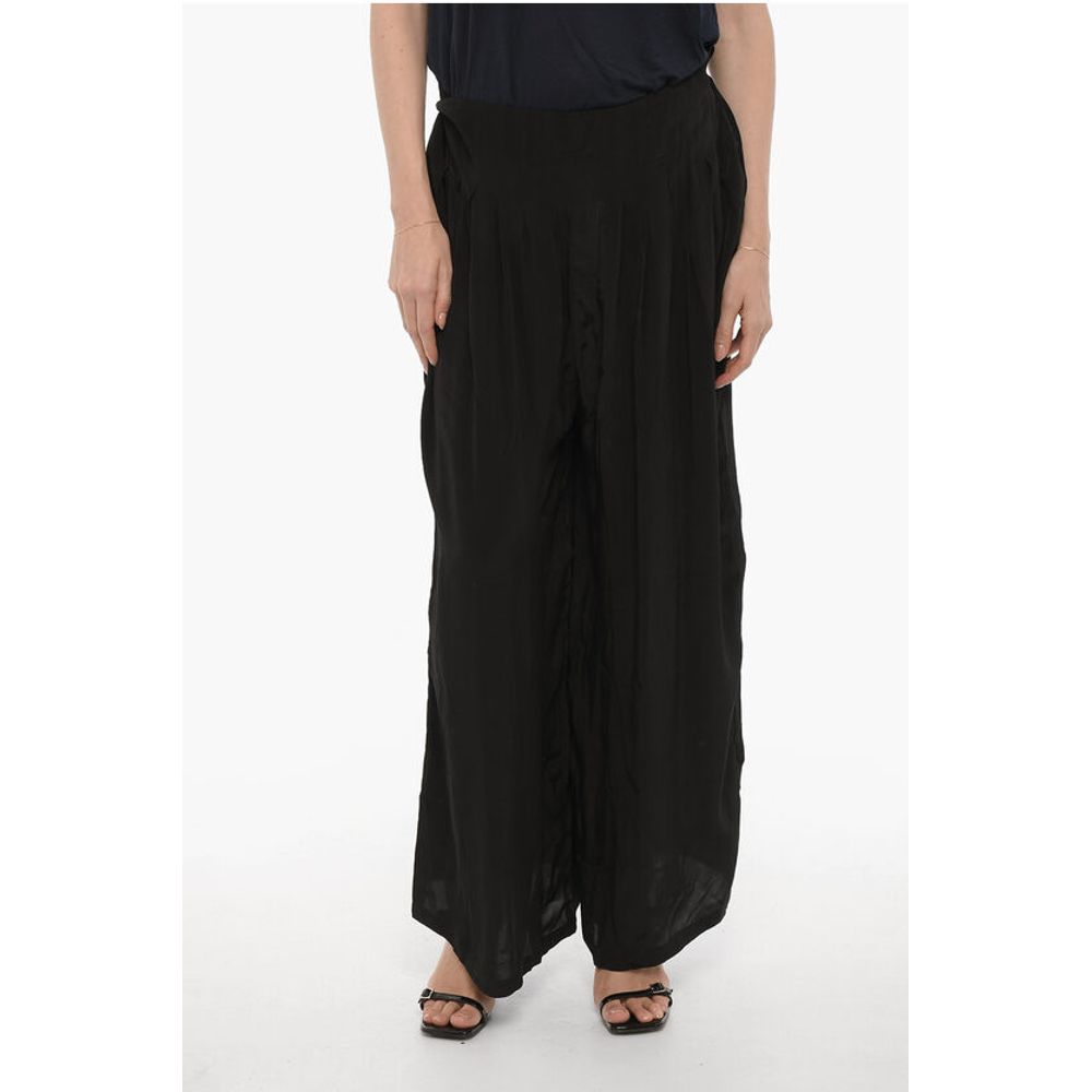 Sheer Fabric HEZZY Pants with Drawstring Waist