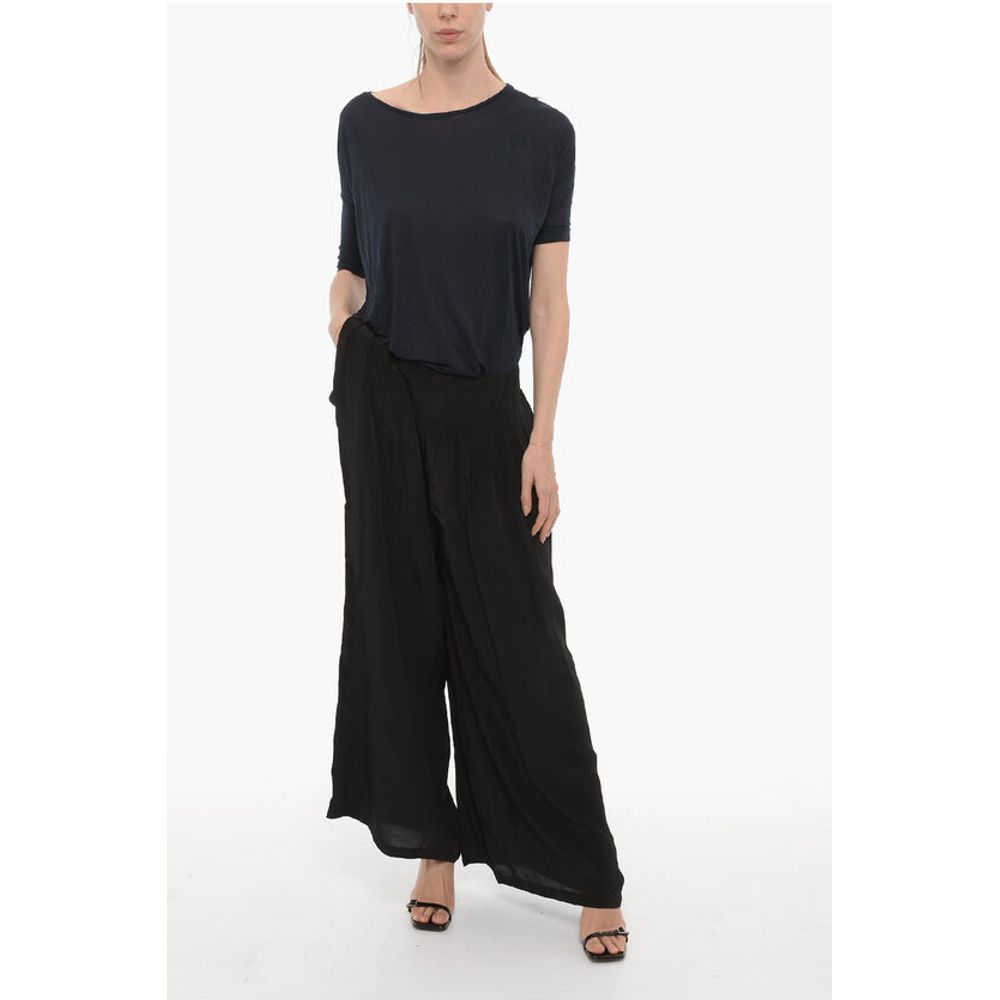 Sheer Fabric HEZZY Pants with Drawstring Waist