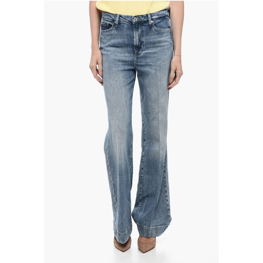 Stone-Washed Bootcut Denim