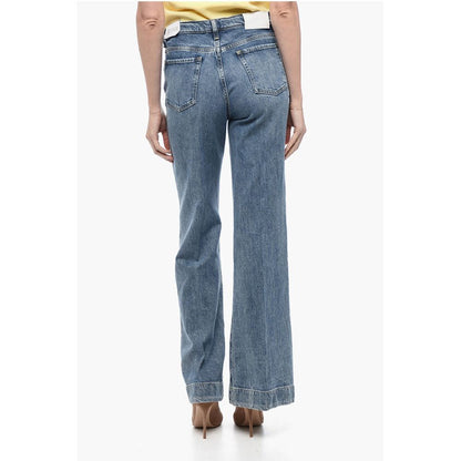 Stone-Washed Bootcut Denim