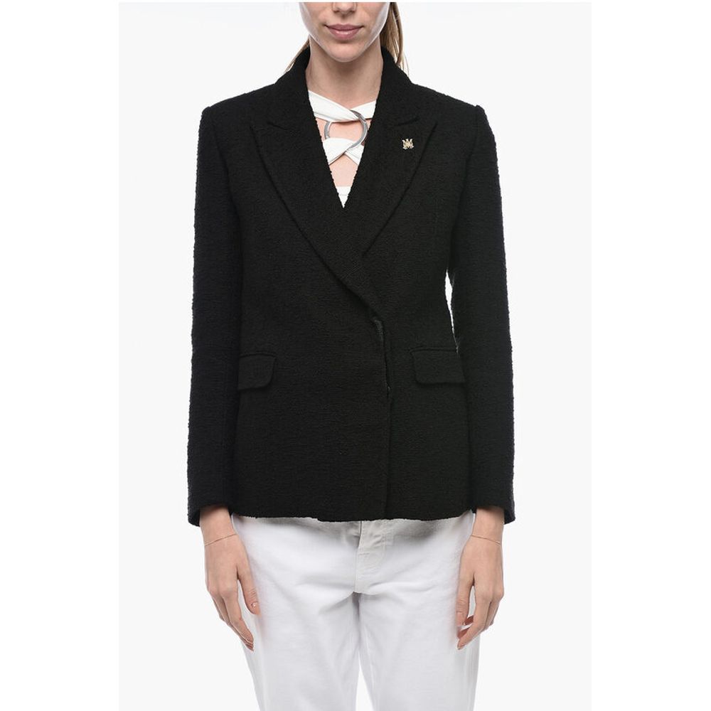 Double-breasted Tweed Cotton Blend Blazer